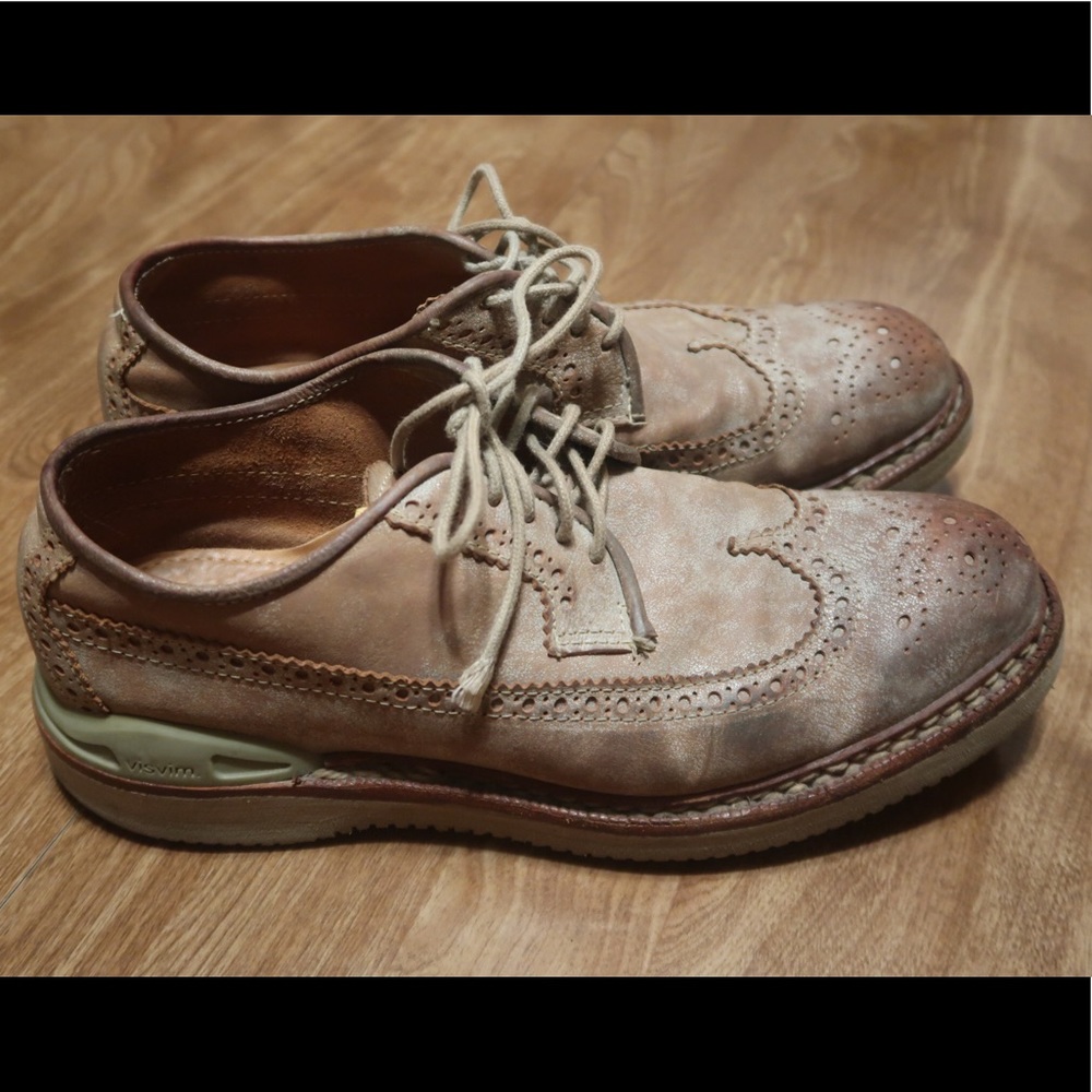 VISVIM White Sand Patrician Folk Shoes (Size 9)